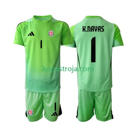 Billiga Fotbollströjor Costa Rica Keylor Navas 1 Målvakt Barn Hemma tröja 2025 Kortärmad